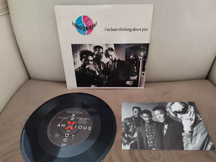 Londonbeat - I’ve Been Thinking About You -  1990 İngiltere Basım 45lik Plak + Kartpostal / 2.el
