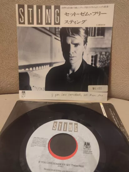 STING - If You Love Somebody Set Them Free 1985 Japonya Basım 45lik Plak 2.el