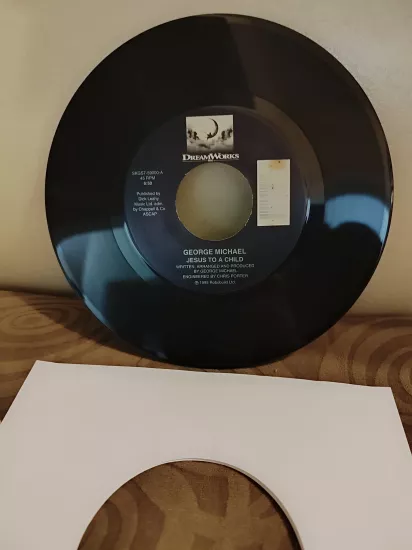 GEORGE MICHAEL - Jesus To A Child / One More Try  1996 USA Basım 45lik Plak 2. el ve Kapaksızdır 