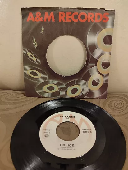 Sting - Roxanne - 1979 USA Basım 45lik Plak - Firma Kapaklı 2.EL