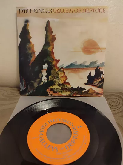 JIMI HENDRIX - Valleys of Neptune / Cat Talking To Me - 2010 USA Basım 45lik Plak 2.el