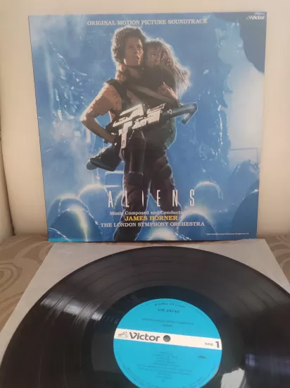ALIENS - James Horner - Original Soundtrack ) - 1986 Japonya Basım LP Plak 2.EL