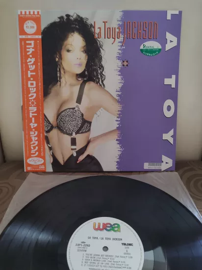 LA TOYA JACKSON - La Toya - 1988 Japonya Basım Nadir Plak - Obi’li 2.el