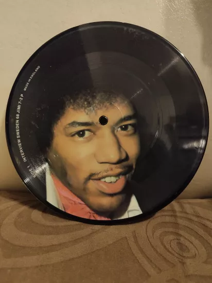 JIMI HENDRIX - Interview Sweden 68 & 69 - İngiltere Dönem Basım Picture Disc Plak 2.el
