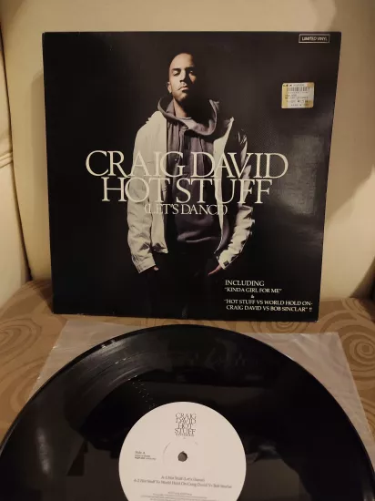 Craig David ‎– Hot Stuff (Let’s Dance) - 2008 Japonya Basım Maxi 33lük  Plak 2.el