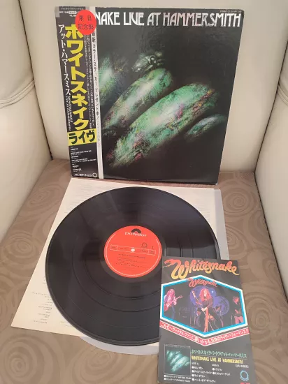 WHITESNAKE -Live At Hammersmith - 1980 Japonya  Basım LP 33 lük  Plak -Obi’li 2.EL