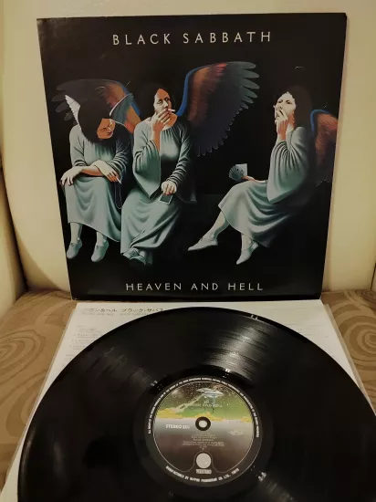 BLACK SABBATH - Heaven And Hell - 1980 Japonya Basım Nadir  LP Plak Albüm 2.el