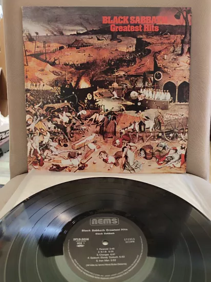 BLACK SABBATH - Greatest Hits - 1980 Japonya Basım Nadir  LP Plak Albüm - Paranoid Bu Albümde 2.EL