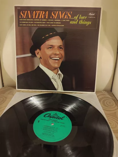 Frank Sinatra  - Sinatra Sings...Of Love And Things - 1980 US Basım LP Plak Albüm 2.EL