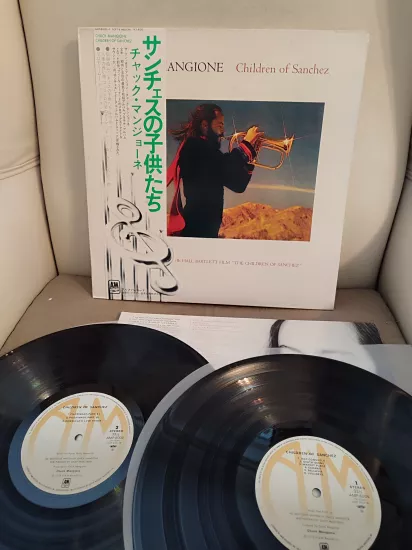 Chuck Mangione - Children of Sanchez - 1979 Japonya Basım Nadir Double Plak Album - Obi’li 2.el