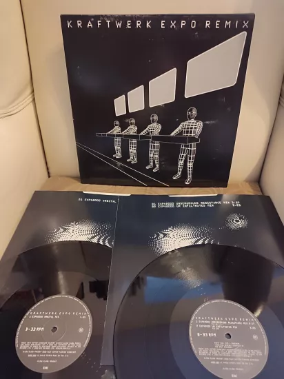 KRAFTWERK - Expo Remix - 2001 İngiltere Basım  Double Plak 12’’ - 2.el