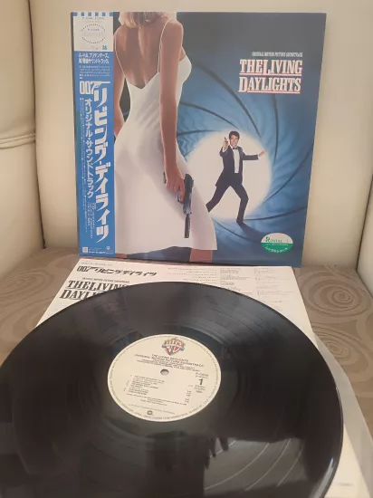 The Living Daylights - 007 James Bond Soundtrack - 1987 Japonya Basım LP Albüm Plak - Obi’li 2.el
