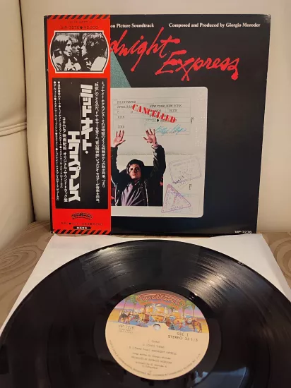 MIDNIGHT EXPRESS - Giorgio Moroder 1984 Japonya Basım - Soundtrack 33 lük LP Plak - Obi’li 2. el