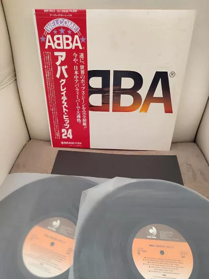 ABBA - ABBA’s Greatest Hits 24 - 1980 Japonya Basım Double LP Album Plak - Obili 2.el