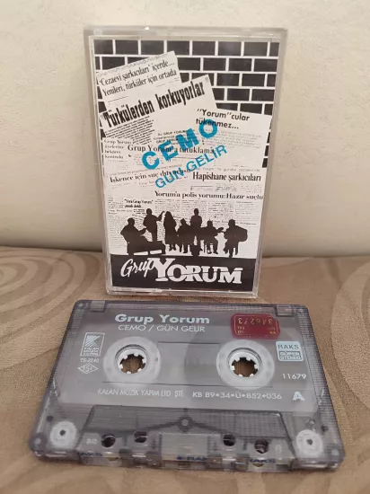 Grup Yorum  – Cemo / Gün Gelir  - 1989 Türkiye Basım Kaset 2.el