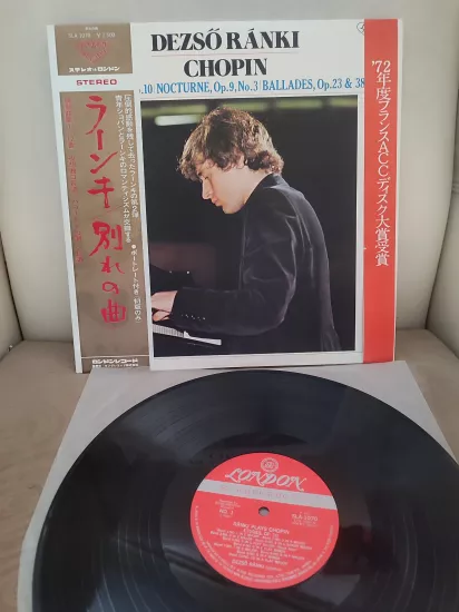 Dezso Ranki Plays CHOPIN - Nocturne and Ballades -1975 Japonya Basım Nadir LP Plak - Obi’li 2.EL