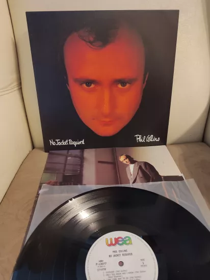 Phil Collins ‎– No Jacket Required  - 1985 Japonya Basım Albüm LP Plak Albüm 2.el