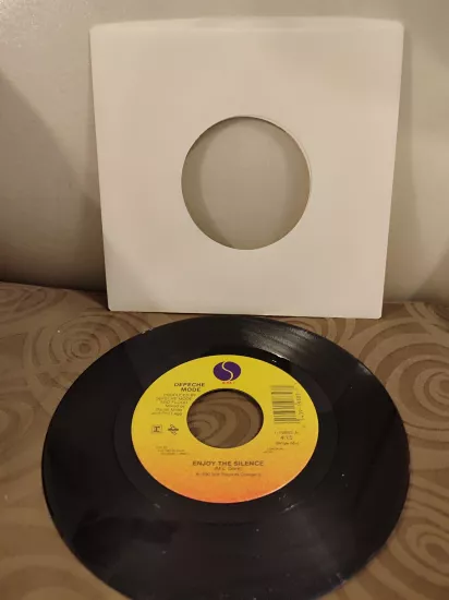 DEPECHE MODE - Enjoy The Silence - 1990 USA Basım 45lik Plak - Kapaksız