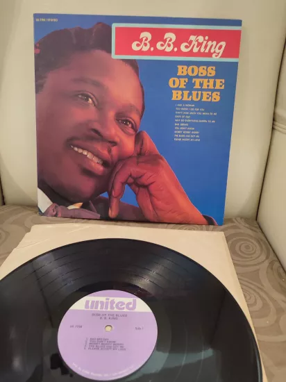 B.B. King ‎- Boss Of The Blues  1967 USA Basım Albüm LP Plak 2.EL