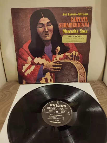 Mercedes Sosa ‎– Cantata Sudamericana - 1972 Fransa Basım LP Plak Albüm 2.el