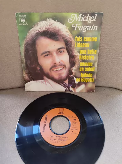 Michel Fugain - Une Belle Histoire  1979 Fransa Basım Nadir EP Plak - 4 Parçalık 2.el