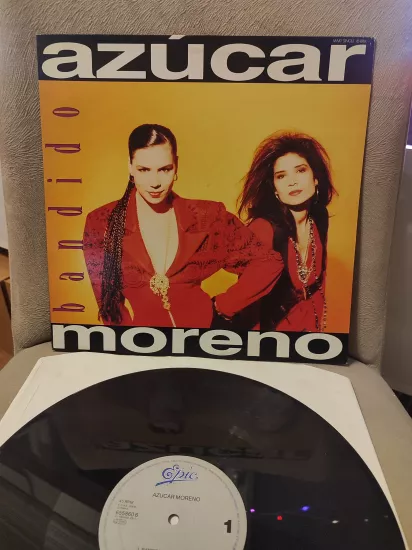 AZUCAR MORENO - Bandido - 1990 Holanda Basım Maxi 45lik Plak 2.EL