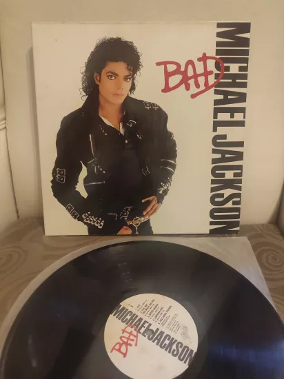 Michael Jackson - Bad - 1987 Yunanistan Basım LP Plak Albüm 2.el