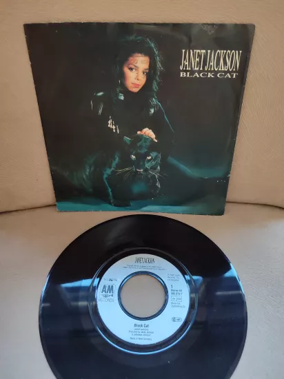 Janet Jackson - Black Cat - 1990 Almanya Basım  45lik Plak 2.el