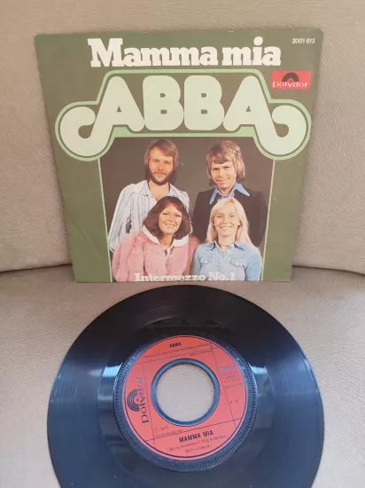 ABBA - Mamma Mia - 1975 Almanya  Basım  45lik Plak 2.EL