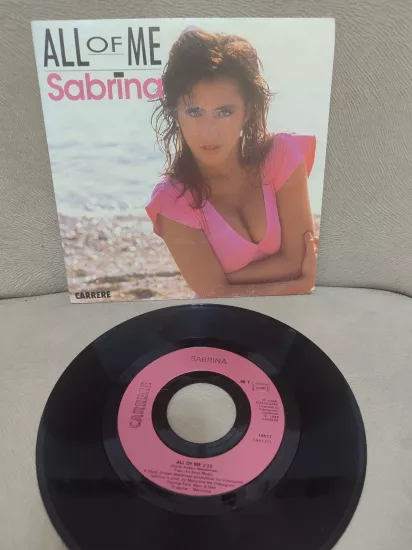 Sabrina - All of Me - 1988  Fransa Basım  45lik Plak 2.el