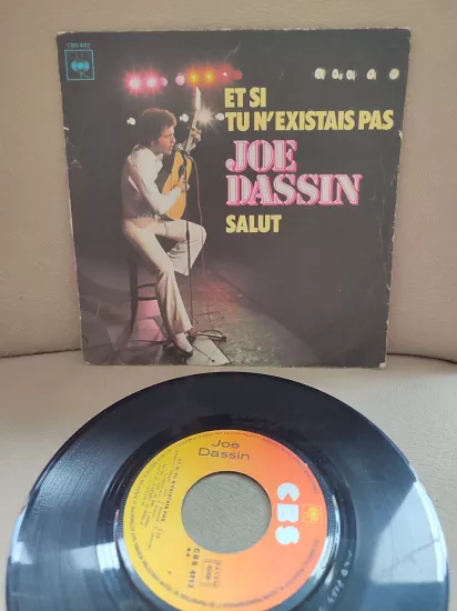 Joe Dassin - Et Si Tu N’Existais Pas - 1976 Fransa  Basım 45lik Plak 2.el