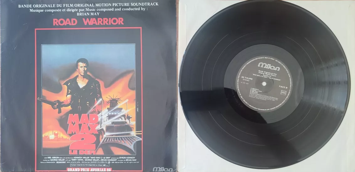 Mad Max 2 - Le Defi / Road Warrior - Soundtrack 1982 Fransa Basım LP Plak 2.el