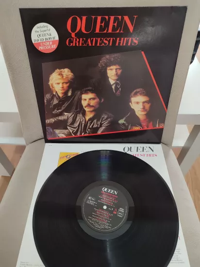 QUEEN - Greatest Hits - 1981 Almanya Basım 33 Lük LP Albüm Plak 2.el