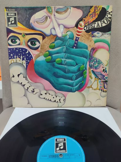 Sweet Smoke - Just A Poke - 1970 Almanya Basım 33 Lük LP Albüm Plak 2.el