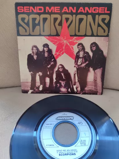 Scorpions - Send Me Angel  - 1990  Fransa Basım 45’lik Plak 2.el