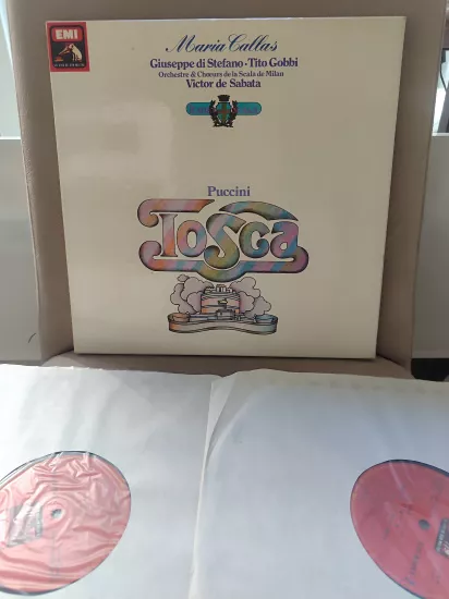 Maria Callas - Tosca / Puccini - 1981 Fransa  Basım 2 LP lik Boxset 2.el