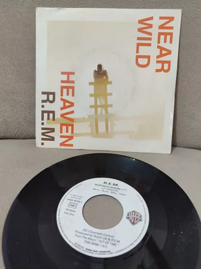 R.E.M. ‎– Near Wild Heaven - 1991 Fransa Basım 45lik Plak - Dönem Plak