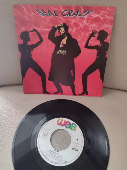 SEAL - Crazy -  1990 Fransa  Basım 45lik Plak - Dönem Basım