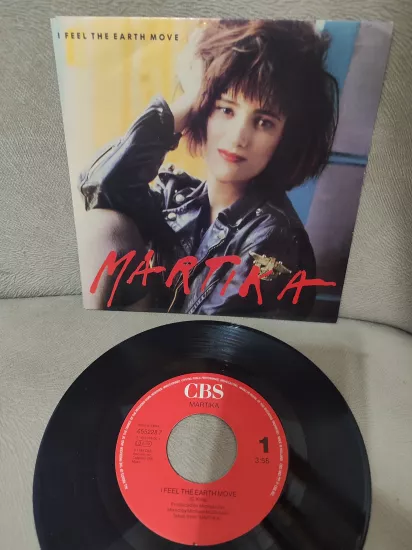 Martika ‎– I Feel The Earth Move - 1989 Hollanda Basım 45lik Plak - Dönem Basım
