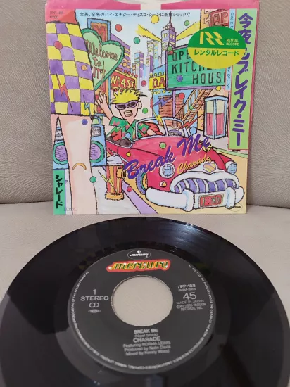 Charade - Break Me- 1985 Japonya  Basım 45lik Plak - Dönem Basım