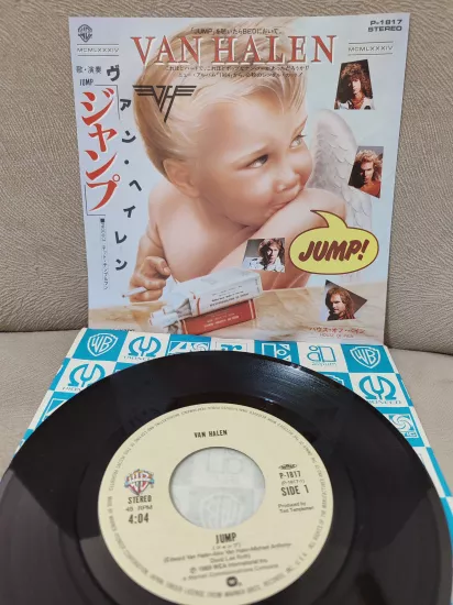 Van Halen - Jump / House of Pain- 1984 Japonya  Basım 45lik Plak - Dönem Basımdır