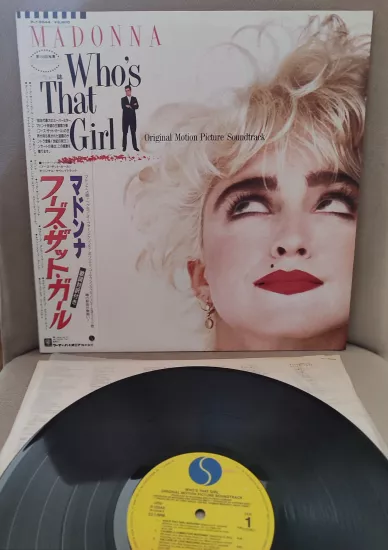 Madonna - Who’s That Girl - Soundtrack 1987 Japonya  Basım 33 lük LP Plak - Obi’li - Dönem Basım