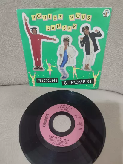 Ricchi & Poveri - Voulez Vous Dancer - 1983 Fransa Basım 45lik Plak - Dönem Basım