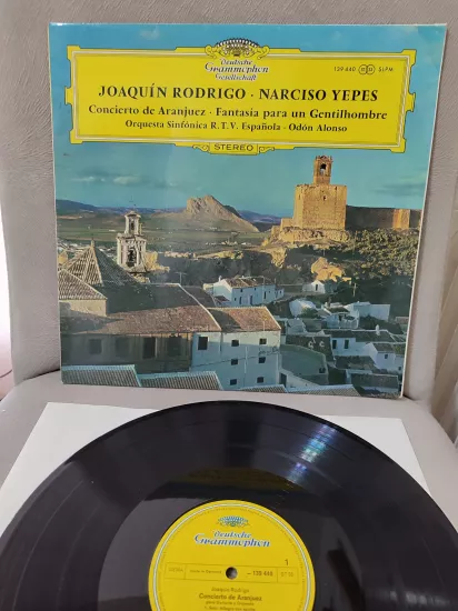  Narciso Yepes  - Rodrigo Gitar Konçertosu - 1969 Almanya Basım Albüm - LP Plak  Dönem Basım