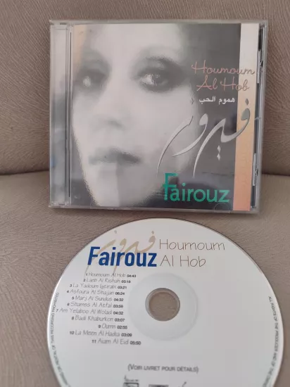 Fairuz - Houmoum Al Hob - 1999 UAE ( Birleşik Arap Emirlikleri ) Basım CD Albüm - Dönem Basım