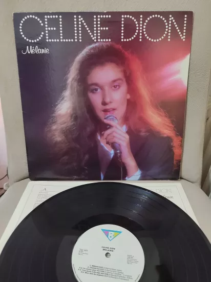 CELINE DION  - Melanie - 1984 Kanada Basım - 33 lük LP Plak Albüm - Dönem Basım
