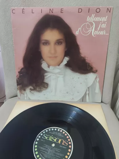 CELINE DION - Tellement J’ai D’amour... 1982 Kanada Basım - 33 lük LP Plak Albüm - Dönem Basım