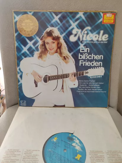 Nicole - Ein Bißchen Frieden -  1982 Almanya Basım 33 lük Plak LP Albüm - Dönem Basım