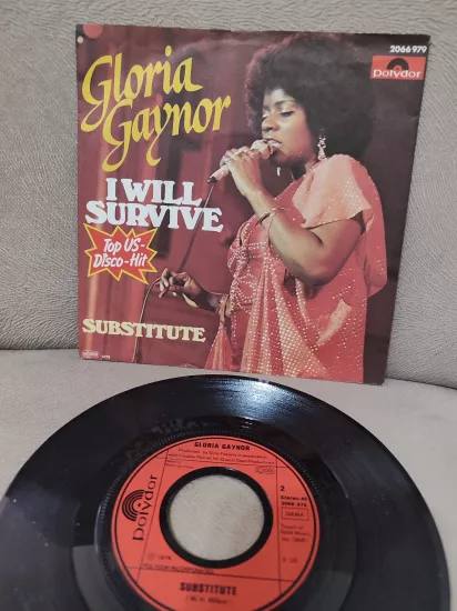 GLORIA GAYNOR - I Will Survive - Almanya 1978 Basım 45lik Plak - Dönem Basım 