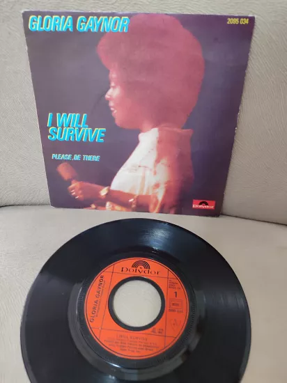 GLORIA GAYNOR - I Will Survive - Fransa 1978 Basım 45lik Plak - Dönem Basım